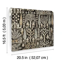 RoomMates Black Persian Ikat Peel & Stick Wallpaper