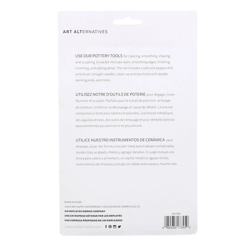 Art Alternatives 11 Piece Pottery Tool Set