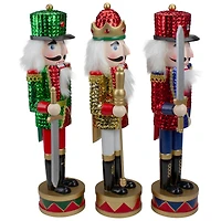 14" Sequin Jacket Christmas Nutcracker Set