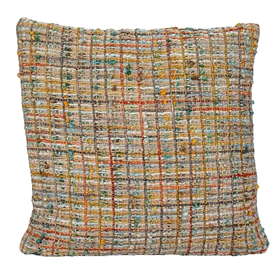 Hello Honey® 18" Multicolor Woven Acrylic Blend Bouclé Pillow