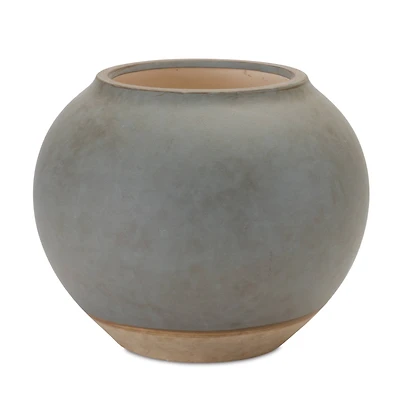 8.5" 2-Tone Gray Ceramic Vase