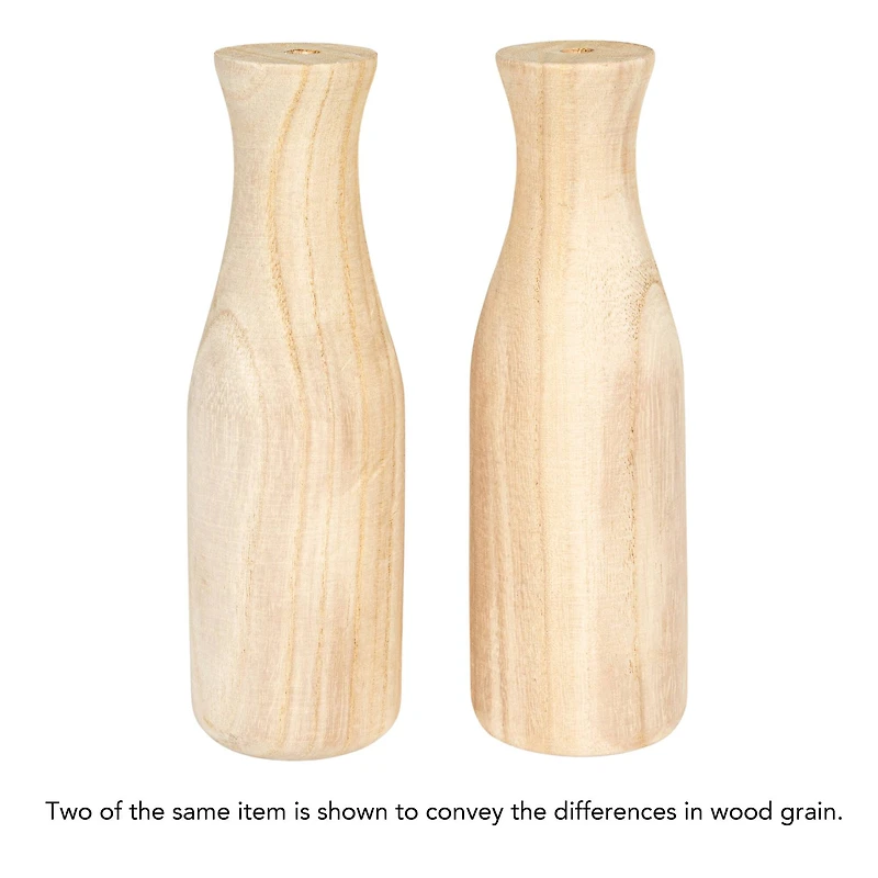 Hello Honey® Paulownia Wood Vases Set