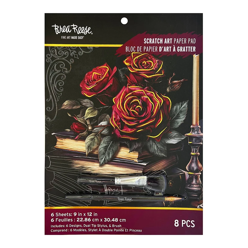 Brea Reese™ 9" x 12" Witching Hour Scratch Art Paper Pad
