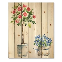 Designart - Blue and Red Houseplants