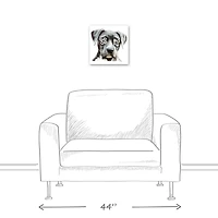 Good Boy Sunglasses Canvas Wall Art