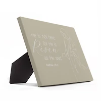 Risen Bible Jesus Easel Back 8" x 10" Tabletop Canvas