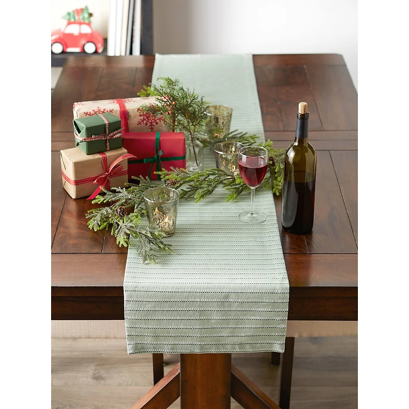 Sprig Dobby Stripe Table Runner 14" x 72"