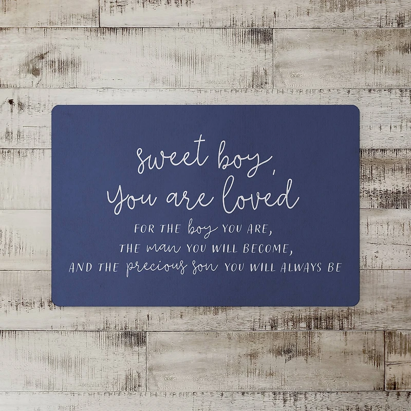 18" x 27" Sweet Boy You Are Loved Floor Mat