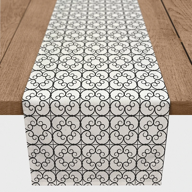 Delicate Tiles Indoor/Outdoor Table Runner