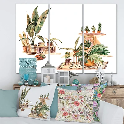 Designart - Indoor House Plants Urban Jungle III