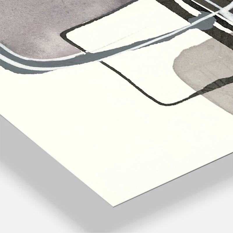 Designart Glam Dancing Shape IV Modern 3 Panel Wall Clock