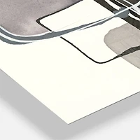 Designart Glam Dancing Shape IV Modern 3 Panel Wall Clock