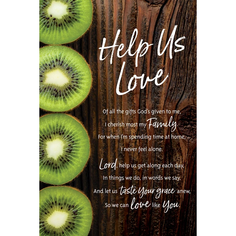 Help Us Love Organic Bright Plaque with Easel