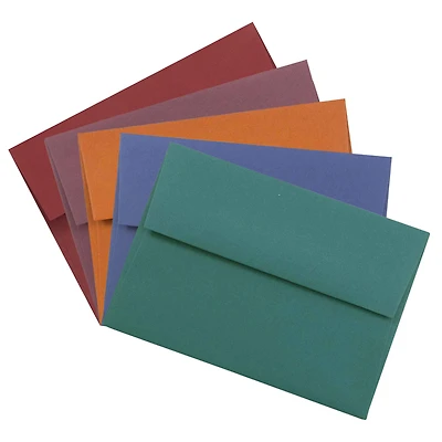 JAM Paper 4Bar A1 Colorful Premium Invitation Envelopes, 125ct.