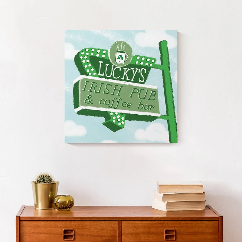 Lucky's Irish Pub & Coffee Bar Canvas Wall Art