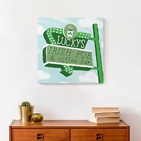 Lucky's Irish Pub & Coffee Bar Canvas Wall Art