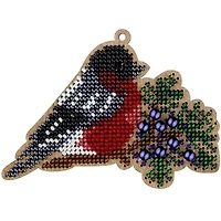 Wonderland Crafts Bird Bead Embroidery on Wood Kit
