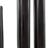 Black Aluminum U-Shaped Candle Holder Set