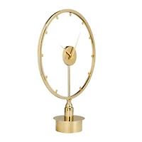 Gold Modern Abstract Clock, 19" x 7" x 25"