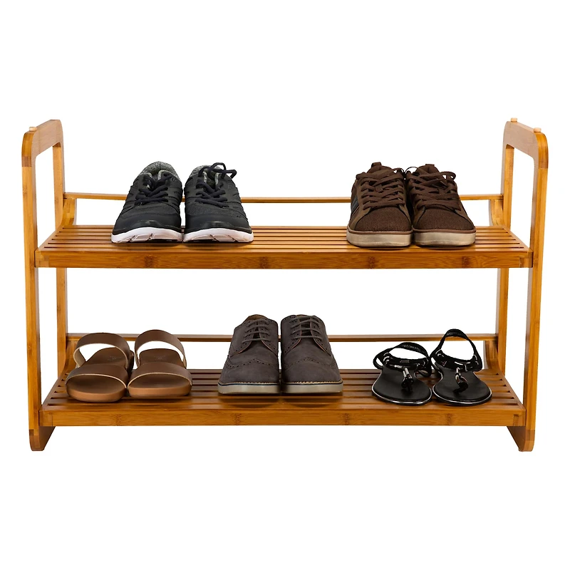 Organize It All Lohas Collection 2 Tier Stackable Shoe Rack