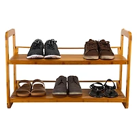 Organize It All Lohas Collection 2 Tier Stackable Shoe Rack