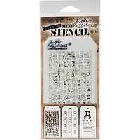 Stampers Anonymous Tim Holtz® Mini Layered Stencil Set #16