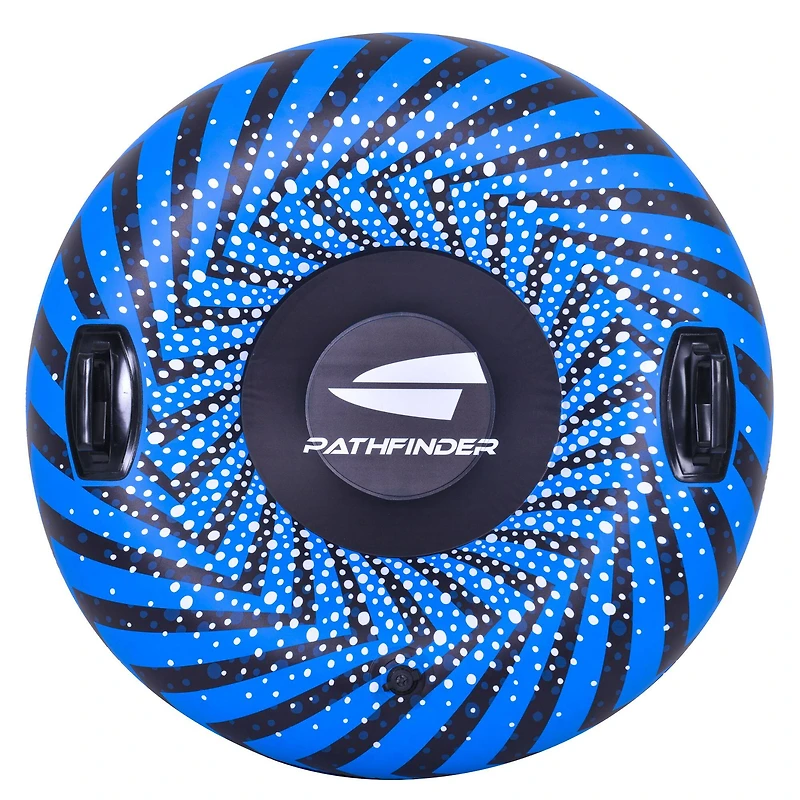 3ft. Inflatable Blue & Black Ride-On Pool Float & Snow Tube