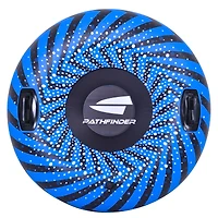 3ft. Inflatable Blue & Black Ride-On Pool Float & Snow Tube