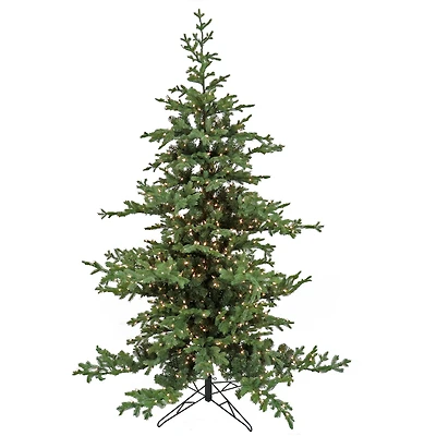 7.5ft. Pre-Lit Decorator Artificial Christmas Tree, Clear Lights