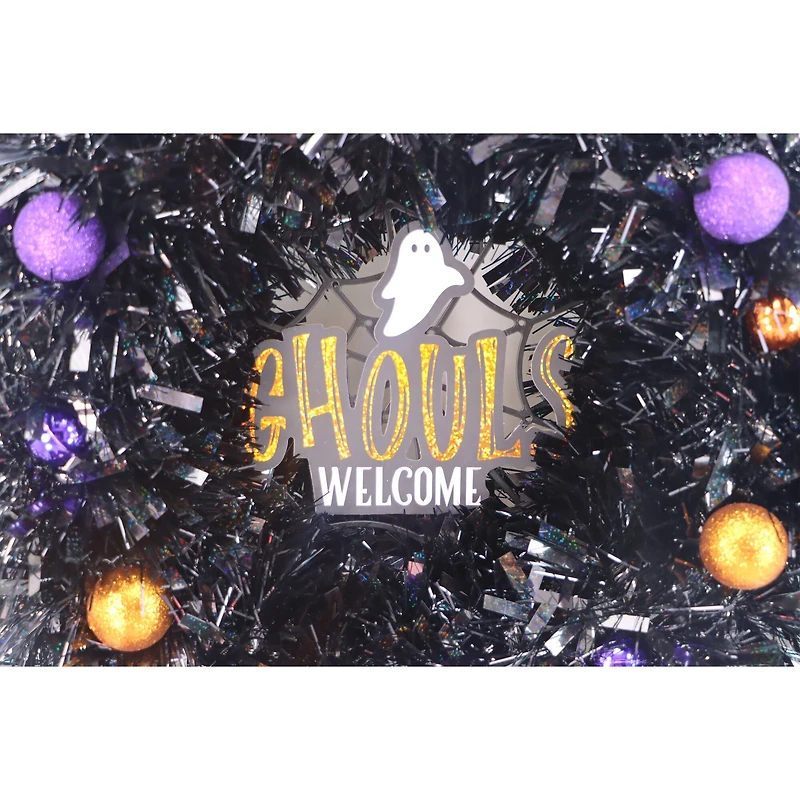 Assorted 18" Halloween Tinsel Wreath, 1pc. by Ashland®