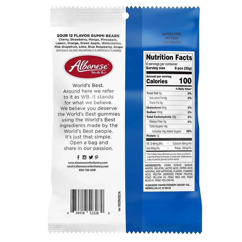 Albanese® Sour Gummi Bears