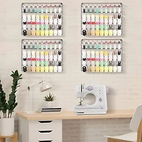 NEX™ Brown 54-Spool Wall-Mounted Sewing Thread Rack, 4ct.