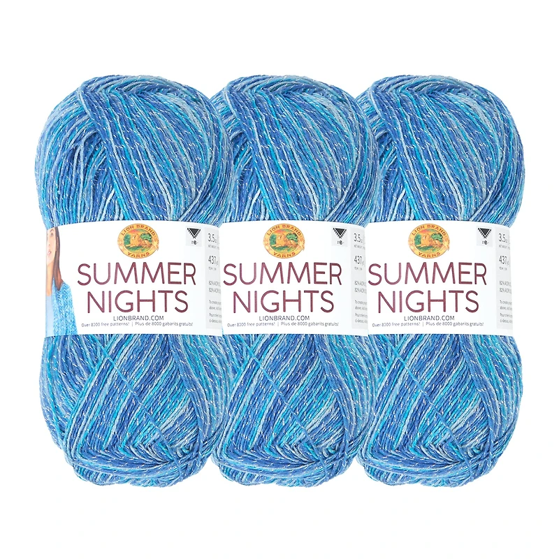 3 Pack Lion Brand® Summer Nights Yarn