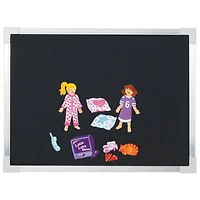 Crestline Magnetic Dry-Erase & Flannel Board