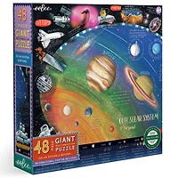 eeBoo Our Solar System & Beyond 48 Piece Giant Puzzle with Poster