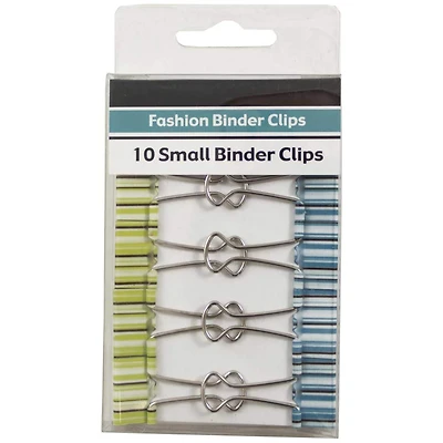 JAM Paper Striped Fashion Binder Clips