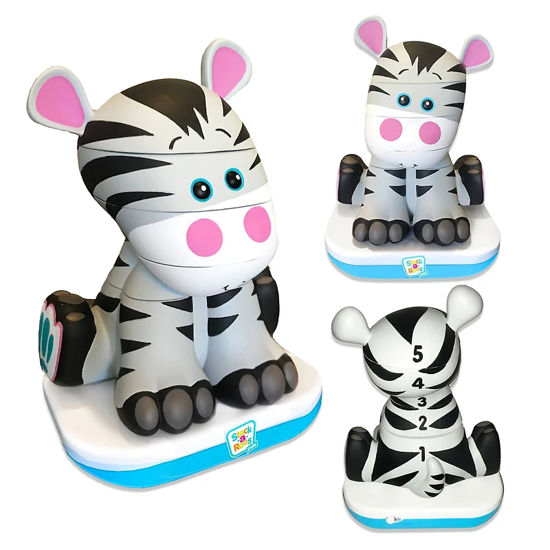 Stack-a-Roos Pals™ Baby Zebra Stacking Animal Tower