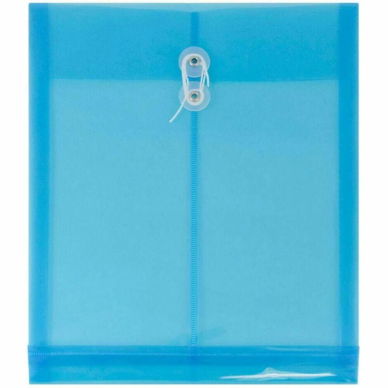 JAM Paper 9.75" x 13" Plastic Button String Open End Envelopes