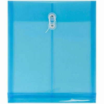JAM Paper 9.75" x 13" Plastic Button String Open End Envelopes