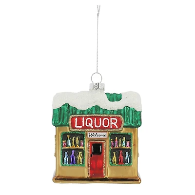 4" Liquor Shop Glass Ornament by Ashland®