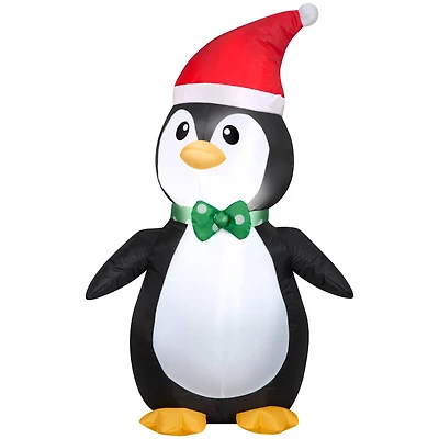 3.5ft. Airblown® Inflatable Christmas Penguin in Santa Hat