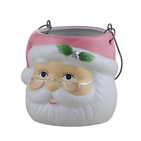 5" Santa Claus Nostalgic Ceramic Container
