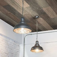 RoomMates Dark Weathered Plank Peel & Stick Wallpaper