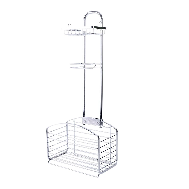 Bath Bliss Harbor Collection Chrome Bathroom Organizer