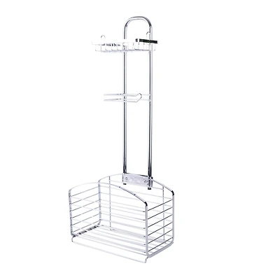 Bath Bliss Harbor Collection Chrome Bathroom Organizer