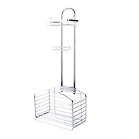 Bath Bliss Harbor Collection Chrome Bathroom Organizer