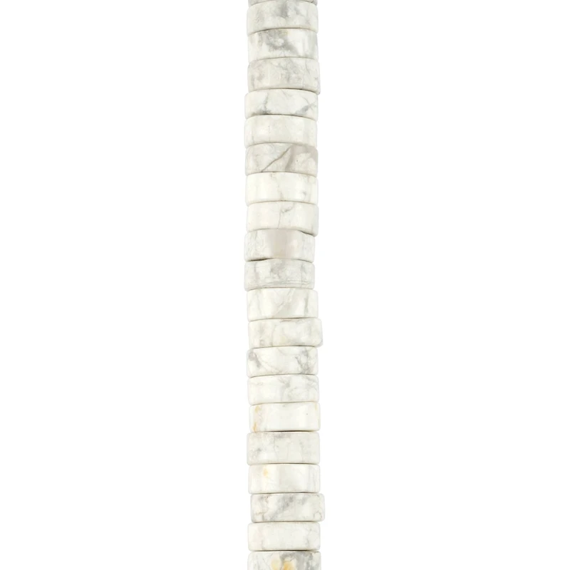 White Howlite Heishi Beads by Bead Landing