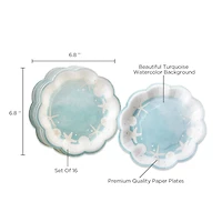 Kate Aspen® 7" Beach Party Premium Paper Plates, 64ct.