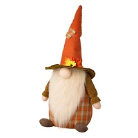 Glitzhome® 24" Fall Fabric Gnome Décor Accent