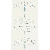 12 Packs: 4 ct. (48 total) Curved Flourish Adhesive Rhinestones by Recollections™